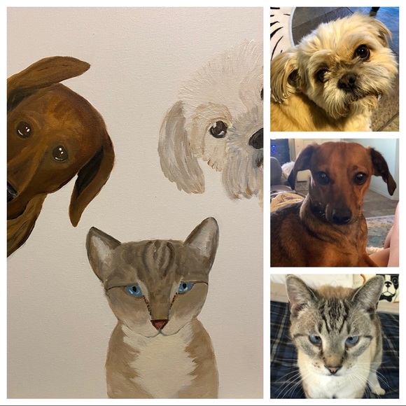 Custom Pet Portrait 🎁 - Multiple animals available. - Picture 6 of 13